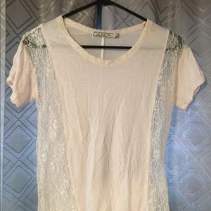 Chloe K xs white shirt top